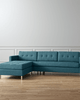 Ditto Ii Peacock Sectional Sofa